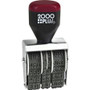 Cosco 2000 Plus Four-band Date Stamp - Date Stamp - 1.38" Impression Width x 0.19" Impression Length - 4 Bands