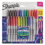 Sharpie Cosmic Color Permanent Markers, Medium Bullet Tip, Assorted Cosmic Colors, 24/Pack (SAN2033573) View Product Image