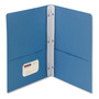 Smead 2-Pocket Folder with Tang Fastener, 0.5" Capacity, 11 x 8.5, Blue, 25/Box