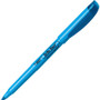 BIC Brite Liner Highlighter, Fluorescent Blue Ink, Chisel Tip, Blue/Black Barrel, Dozen