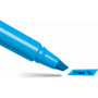 BIC Brite Liner Highlighter, Fluorescent Blue Ink, Chisel Tip, Blue/Black Barrel, Dozen