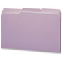 Smead Reinforced Top Tab Colored File Folders, 1/3-Cut Tabs: Assorted, Legal Size, 0.75" Expansion, Lavender, 100/Box