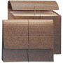 Smead Letter Recycled File Wallet - 8 1/2" x 11" - 5 1/4" Expansion - 6 Pocket(s) - Redrope - Elastic Closure