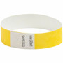 SICURIX Standard Dupont Tyvek Security Wristband - Standard - 0.8" Height x 10" Width - Yellow - Tyvek