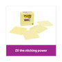 Post-it Notes Super Sticky Pads in Canary Yellow, Lined, 4 x 4, 90 Sheets/Pad, 4 Pads/Pack View Product Image