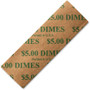 ICONEX SecurIT Color-coded Flat Coin Wrappers - Total $5.0 in 10 Denomination - Color Coded, Sturdy - Kraft Paper - Green