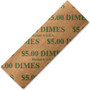ICONEX SecurIT Color-coded Flat Coin Wrappers - Total $5.0 in 10 Denomination - Color Coded, Sturdy - Kraft Paper - Green