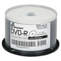 AbilityOne - Blank Media Discs, DVD-R, Inkjet Printable, White, 16x, 4.7GB, 50 Pack Spindle - (7045-01-658-2771) (7045016582771)