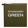 Pendaflex SureHook Hanging Folders, Legal Size, 1/5-Cut Tabs, Standard Green, 20/Box (PFX615315) View Product Image