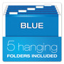 Pendaflex Desktop File With Hanging Folders, Letter Size, 6" Long, Blue (PFX23011) View Product Image