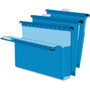 Pendaflex SureHook Letter Recycled Hanging Folder - 8 1/2" x 11" - 3" Expansion - Blue - Slip Resistant, Durable - 10% Recycled