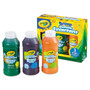 Crayola Washable Fingerpaint Pack, 3 Assorted Bright Colors, 8 oz Tube, 3/Box