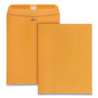 Quality Park Clasp Envelope, 28 lb Bond Weight Kraft, #97, Square Flap, Clasp/Gummed Closure, 10 x 13, Brown Kraft, 250/Carton
