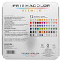 Prismacolor Premier Colored Pencil, 0.7 mm, 2H (#4), Assorted Lead and Barrel Colors, 72/Pack