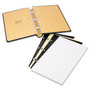 Wilson Jones Looseleaf Corporation Minute Book, 1-Subject, Unruled, Black/Gold Cover, (250) 14 x 8.5 Sheets