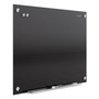 Quartet Infinity Magnetic Glass Marker Board, 72" x 48", Black Surface