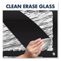 Quartet Infinity Magnetic Glass Marker Board, 72" x 48", Black Surface