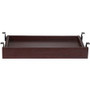 Lorell Universal Center Drawer - 28.35" Length x 16.73" Width x 5.12" Height - Mahogany, Laminate