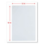 Universal Laminating Pouches, 3 mil, 18" x 12", Gloss Clear, 25/Pack (UNV84640) View Product Image