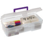 Akro-Mils ProBox Toolbox - External Dimensions: 6" Width x 12" Depth x 4" Height - Latching Closure - Plastic - Clear
