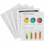 Avery Report Cover - 1/8" Folder Capacity - 20 Sheets Capacity - Poly - White, Clear - Non-stick