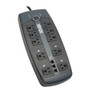 Tripp Lite Protect It! Surge Protector, 10 AC Outlets, 8 ft Cord, 2,395 J, Black (TRPTLP1008TEL) View Product Image