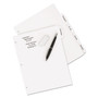 Avery Write and Erase Big Tab Durable Plastic Dividers, 3-Hole Punched, 5-Tab, 11 x 8.5, White, 1 Set (AVE16370) View Product Image