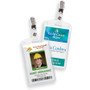 Avery Heavy-Duty Badge Holders with Clips - Support 2.25" x 3.50" Media - Portrait - 2.3" Width x 3.3" Length - Polyvinyl Chloride (PVC) - Clear