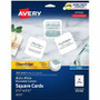 Avery Clean Edge Square Cards, Rounded Corners, 2.5" x 2.5" (35702) - 110 Brightness - 8 1/2" x 11" - 93 lb Basis Weight - 254 g/m² Grammage - Matte
