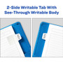 Avery Ultra Tabs Repositionable Mini Tabs - 40 Tab(s) - 10 Tab(s)/Set - Clear Film, White Paper Tab(s)