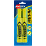 Avery Desk-Style Highlighters - Chisel Marker Point - Fluorescent Yellow Ink - Water Based