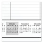 AT-A-GLANCE Academic Year Ruled Desk Pad, 21.75 x 17, White Sheets, Black Binding, Black Corners, 16-Month (Sept to Dec): 2024 to 2025