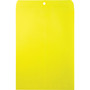Quality Park Clasp Envelope, 28 lb Bond Weight Paper, #90, Square Flap, Clasp/Gummed Closure, 9 x 12, Yellow, 10/Pack