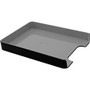Advantus Fusion Letter Tray - 1.69" Height x 10" Width x 12.75" Length - Desktop - Black - Plastic