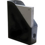 Advantus Fusion Magazine File, 3.5 x 9.5 x 12, Black/Gray