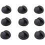 Bluelounge CableDrop Mini Cable Anchor for Small Cords - Cable Clip - Black - 0.80" Length
