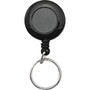 Advantus Clip-on Ring Retractable ID Reel - Black - Sturdy