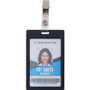 Advantus ID Badge Clip Adapters - Metal, Vinyl - Silver