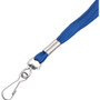 Advantus Deluxe Lanyard with J-Hook, Blue, 36" Long, 100/Pack