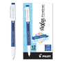 Pilot FriXion Fineliner Erasable Porous Point Pen, Stick, Fine 0.6 mm, Blue Ink, Blue/White Barrel, Dozen (PIL11467) View Product Image