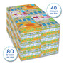 Kleenex White Facial Tissue Junior Pack, 2-Ply, 48 Sheets/Box, 64 Boxes/Carton