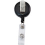 Advantus Snap Clip Retractable ID Reel - Black - Sturdy - (AVT75667)