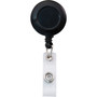 Advantus Snap Clip Retractable ID Reel - Black - Sturdy - (AVT75667)
