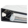 Baumgartens Magazine Organizer 12 Pack WHITE (JT-9000) - 11.6" Length - 3 x Holes - 3 x Rings - Ring Binder - White, Clear