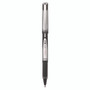 Pilot VBall Grip Liquid Ink Rollerball Pen, Stick, Fine 0.7 mm, Black Ink, Black/Silver Barrel, Dozen