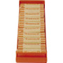 ControlTek Coin Trays for Quarters - Stackable - 10 Coin Compartment(s) - Orange - Plastic