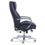 La-Z-Boy Commercial 2000 High-Back Executive Chair, Dynamic Lumbar Support, Supports 300lb, 20" to 23" Seat Height, Black, Silver Base