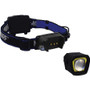 Police Security Removable Light Headlamp - 2 x LED - 4 x AAA - Battery - Black, Blue