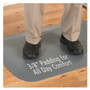 Guardian Pro Top Anti-Fatigue Mat, PVC Foam/Solid PVC, 24 x 36, Gray