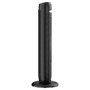 Alera 36" 3-Speed Oscillating Tower Fan with Remote Control, Plastic, Black